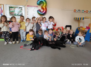 Spotkanie z pieskimi przyjaciółmi. Dogoterapia